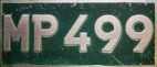 Nummernschilder / Kfz-Kennzeichen Barbados 1950 1950er Pol