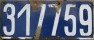 Nummernschilder / Kfz-Kennzeichen Belgien 1926 1920er