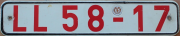 Nummernschilder / Kfz-Kennzeichen DDR 1953 1950er
