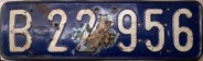Nummernschilder / Kfz-Kennzeichen Österreich 1930 1930er B = NÖ