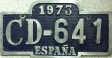 Nummernschilder / Kfz-Kennzeichen Spanien 1973 1970er CD