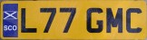 Nummernschilder / Kfz-Kennzeichen Großbritannien 2001 2000er