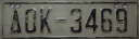 Nummernschilder / Kfz-Kennzeichen Griechenland 1983 1980er