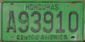 Nummernschilder / Kfz-Kennzeichen Honduras 1986 1980er