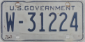 Nummernschilder / Kfz-Kennzeichen USA 1970 1970er W = WAR DEPARTMENT