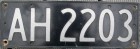 Nummernschilder / Kfz-Kennzeichen Neuseeland 1966 1960er