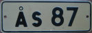 Nummernschilder / Kfz-Kennzeichen Åland 1975 1970er