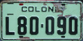 Nummernschilder / Kfz-Kennzeichen Uruguay 1973 1970er Colonia