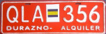 Nummernschilder / Kfz-Kennzeichen Uruguay 2000 2000er Durazno