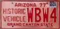 Nummernschilder / Kfz-Kennzeichen USA 1977 1970er Arizona AZ