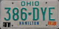Nummernschilder / Kfz-Kennzeichen USA 1985 1980er Ohio OH