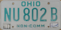 Nummernschilder / Kfz-Kennzeichen USA 1985 1980er Ohio OH