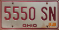 Nummernschilder / Kfz-Kennzeichen USA 1976 1970er Ohio OH