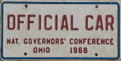 Nummernschilder / Kfz-Kennzeichen USA 1968 1960er Ohio OH