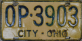 Nummernschilder / Kfz-Kennzeichen USA 1960 1960er Ohio OH