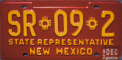 Nummernschilder / Kfz-Kennzeichen USA 1982 1980er New Mexico NM
