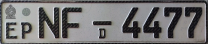 Nummernschilder / Kfz-Kennzeichen Sri Lanka 2000 2000er