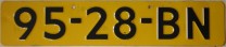Nummernschilder / Kfz-Kennzeichen Niederlande 1977 1970er