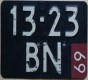 Nummernschilder / Kfz-Kennzeichen Niederlande 1969 1960er Nederland tydelijk