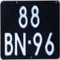 Nummernschilder / Kfz-Kennzeichen Niederlande 1972 1970er Nederland tydelijk