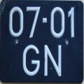 Nummernschilder / Kfz-Kennzeichen Niederlande 1969 1960er Nederland tydelijk