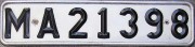 Nummernschilder / Kfz-Kennzeichen Schweden 1960 1960er