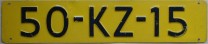 Nummernschilder / Kfz-Kennzeichen Niederlande 1977 1970er Landmacht