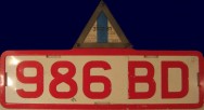 Nummernschilder / Kfz-Kennzeichen Großbritannien 1970 1970er