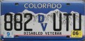 Nummernschilder / Kfz-Kennzeichen USA 2000 2000er Colorado CO