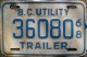 Nummernschilder / Kfz-Kennzeichen Kanada 1968 1960er British Columbia