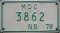 Nummernschilder / Kfz-Kennzeichen Kanada 1972 1970er New Brunswick