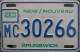 Nummernschilder / Kfz-Kennzeichen Kanada 1987 1980er New Brunswick