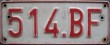Nummernschilder / Kfz-Kennzeichen Belgien 1953 1950er