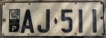 Nummernschilder / Kfz-Kennzeichen Fidschi 1977 1970er