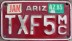 Nummernschilder / Kfz-Kennzeichen USA 1980 1980er Arizona AZ