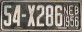 Nummernschilder / Kfz-Kennzeichen USA 1956 1950er Nebraska NE