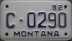 Nummernschilder / Kfz-Kennzeichen USA 1992 1990er Minnesota MN
