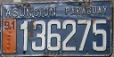 Nummernschilder / Kfz-Kennzeichen Paraguay 1982 1980er Asuncion