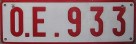 Nummernschilder / Kfz-Kennzeichen Belgien 1953 1950er