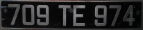 Nummernschilder / Kfz-Kennzeichen Réunion 1950 1950er