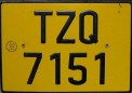 Nummernschilder / Kfz-Kennzeichen Tansania 1980 1980er Tanganyika
