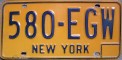 Nummernschilder / Kfz-Kennzeichen USA 1973 1970er New York NY