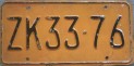 Nummernschilder / Kfz-Kennzeichen Kuba 1962 1960er