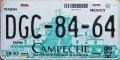 Nummernschilder / Kfz-Kennzeichen Mexiko 2008 2000er Campeche